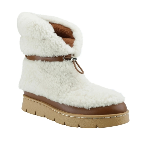 Marc Fisher Kamryn Genuine Exposed Shearling Shearling Boot MARC FISHER LTD - Picture 1 of 6